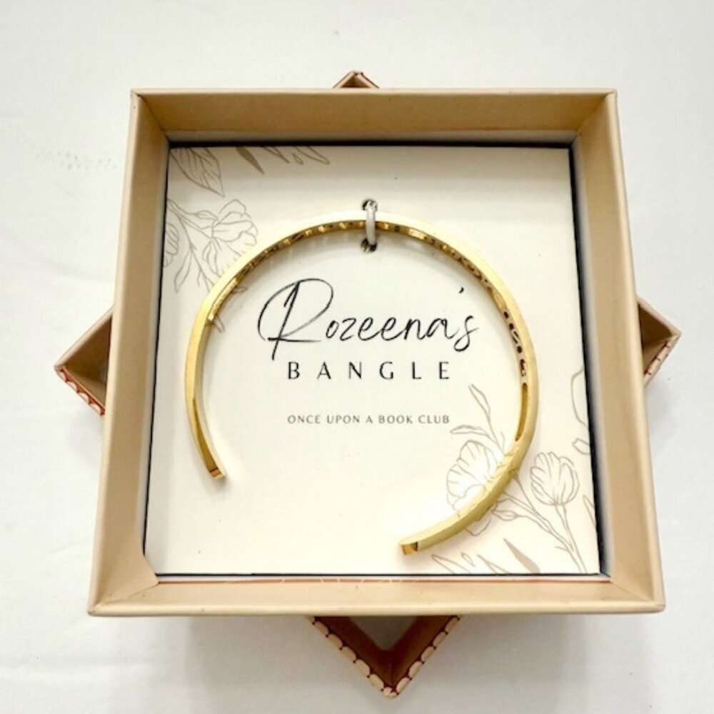 Once Upon A Book Club Rozeena’s Bangle Cuff Bracelet “Find Your Happiness”